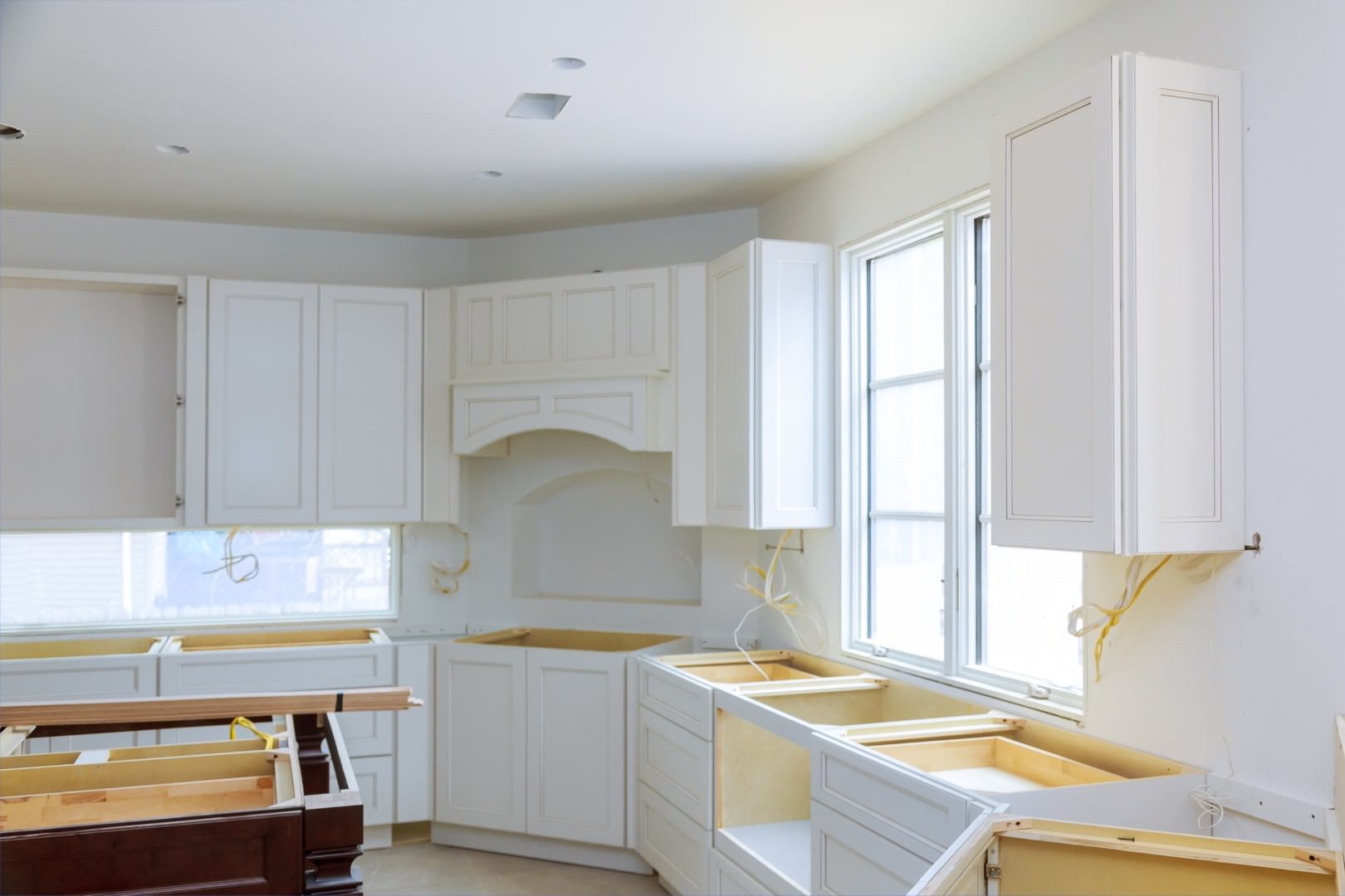 Home Improvement Kitchen Remodel view installed in a new kitchen