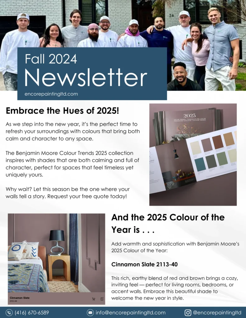 encore painting companies fall newsletter